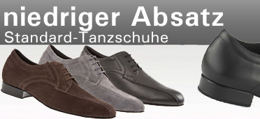 Standard-Tanzschuhe sind Tanzschuhe mit einem nierigen Absatz. Besonders geeignet für den Hobbytänzer.