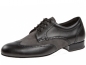 Preview: Tanzschuhe in der Farbkombination schwarz/ grau. Dieser Tanzschuh ist eine Alternative zu den schlichten schwarzen Tanzschuhe. Der Schuh besticht durch sein elegantesw Lochmuster entlang der Nähte. Auch dieser Tanzschuh hat eine zusätzliche Schaftpolsteru