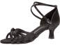 Preview: schwarze Latein-Sandalette mit Kreuzriemchen