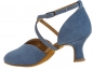 Preview: Der beliebte Diamant Tanzschuh Modell 107 in der Variante blau Velourleder