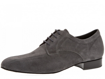Den beliebtesten Diamant-Tanzschuh erhalten Sie bei uns auch in der Variante grau Velourleder. Das Velourleder ist besonders weich und wirkt elegant.